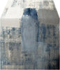 OYIMUA Blue and White Abstract Modern Table Runner, Art Rustic Kitchen Dining by OYIMUA