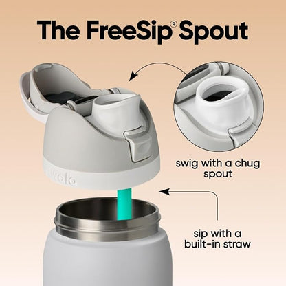 Owala FreeSip Stainless Steel Water Bottle 32 oz Boneyard - Image 2
