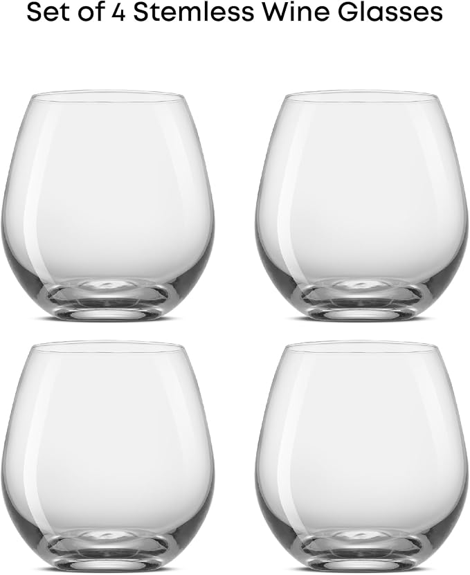 JoyJolt Spirits Stemless Wine Glasses - Image 3