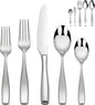 65 Piece Flatware Set 18/10 for 12, Heavy Duty Silverware Set, Mirror Polish Flatware Set With Serving Utensil, High End Flatware, Dishwasher Safe, Ideal for Gift