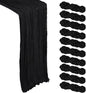 10 Pack 17 x 108 Inch Black Table Runner Cheesecloth | Gauze Cheese Cloth by Heneger