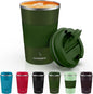 MOMSIV 12oz Travel Coffee Mug, Insulated Coffee Cup by MOMSIV