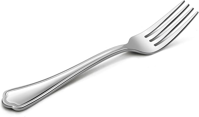 Dinner Forks Set of 6, E-far 7.9 Inch Stainless Steel Forks by E-far
