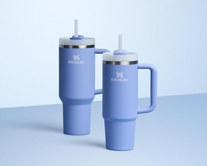 STANLEY Quencher H2.0 Flow State Tumbler, 30 oz, Hydrangea | Handle and Straw | - Image 7