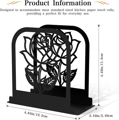 Unique Standing Napkin Holder,Gorgeous Rose Napkin Holders for Paper Napkins,Napkin Holder User-Friendly with Non-Slip Mat,Smooth Edge,Be Used for Dining Table,Shop,Countertop
