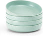 famiware Milkyway 33 oz Pasta Bowls Set of 4, Light Green | Double Reactive by Famiware