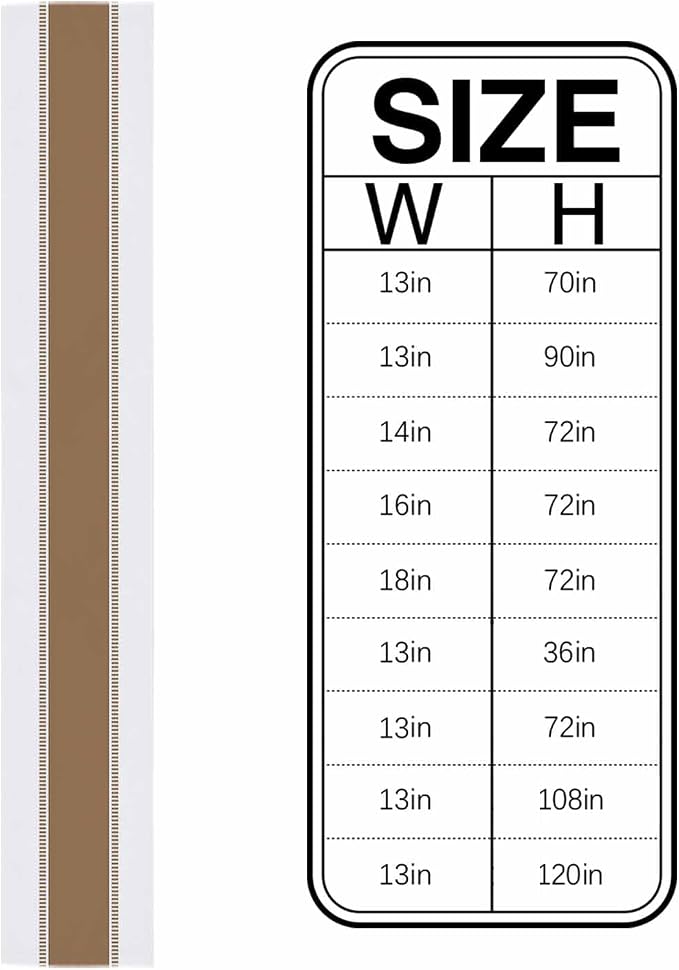 Brown Table Runners 90 inches Long, Stripes Minimalist Simple Table Runner - Image 6