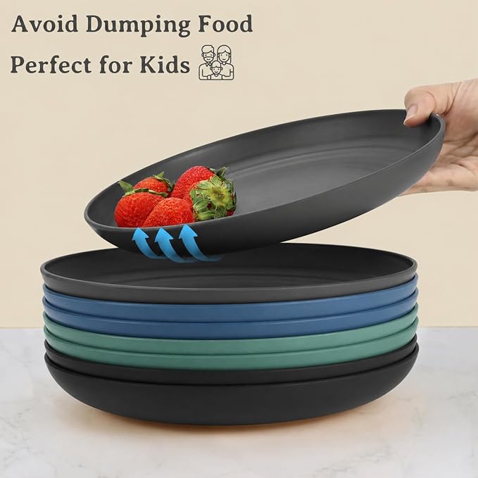 11 Inch Large Dinner Plates Set of 8 - Image 4