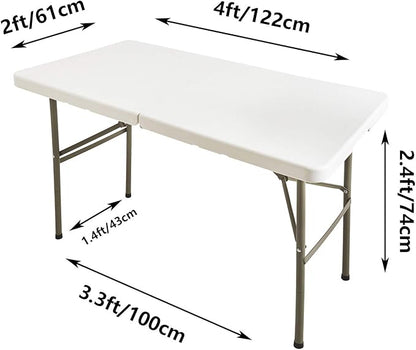 LZY Spandex Fitted Stretch Table Cover for 4ft or 6ft or 8ft Folding Table, Rectangular Cocktail Tablecloth, Perfect for Party or Banquet