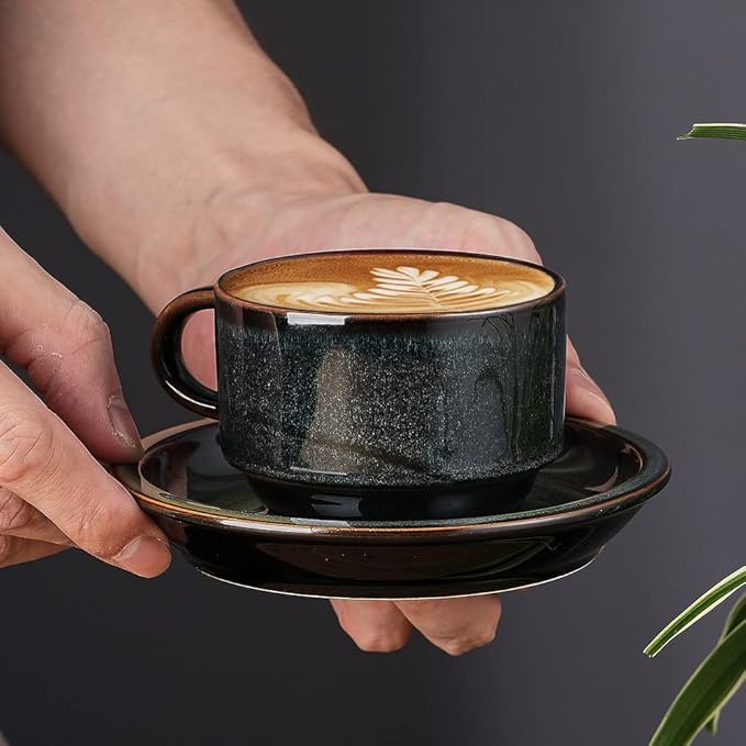 JIEMEI HOME Porcelain Stackable Espresso Cups - Image 2
