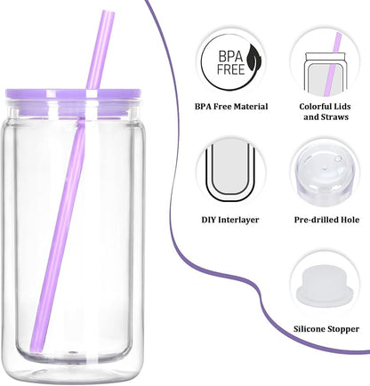12 Pack Acrylic Snow Globe Tumbler - Image 5
