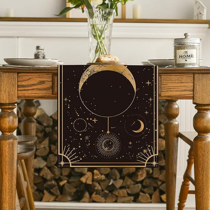 Artoid Mode Astrology Moon Magic Art Table Runner, Seasonal Mystical Gothic - Image 2