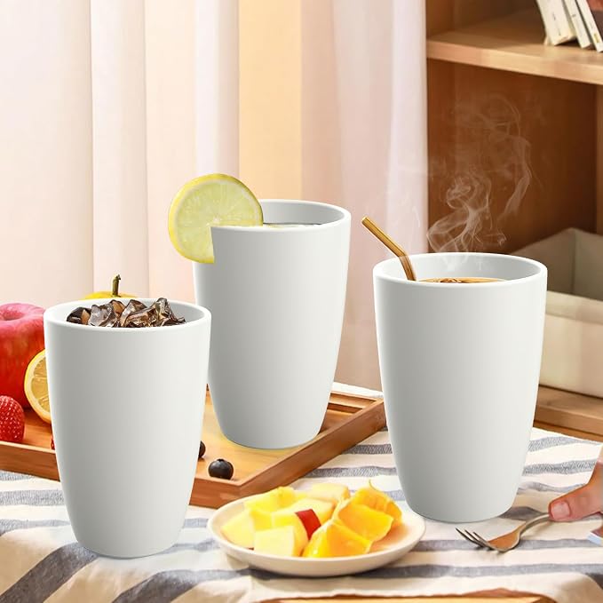 Drinking Glasses 20 OZ, Wheat Straw Cups Set of 6 | Alternatives to Plastic - Image 8