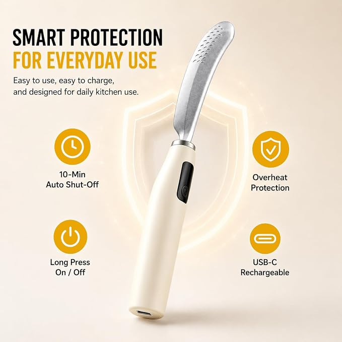 Heated Butter Knife with Digital Display 2026 Upgrade, Food-Grade Stainless - Image 8
