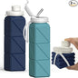 BEAUTAIL Collapsible Water Bottles 21oz/610mL, Silicone Travel Water Bottle | by BEAUTAIL