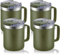 12oz Stainless Steel Insulated Coffee Mug by ALOUFEA