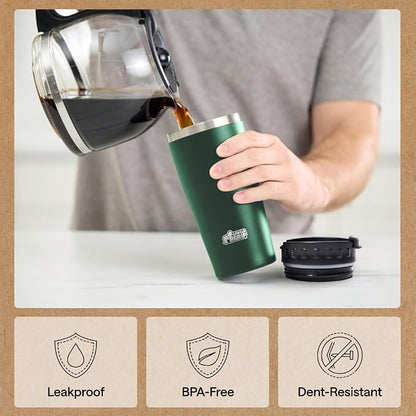 GORILLA GRIP 304 Stainless Steel Double Insulated Travel Coffee Mug, Leakproof - Image 4