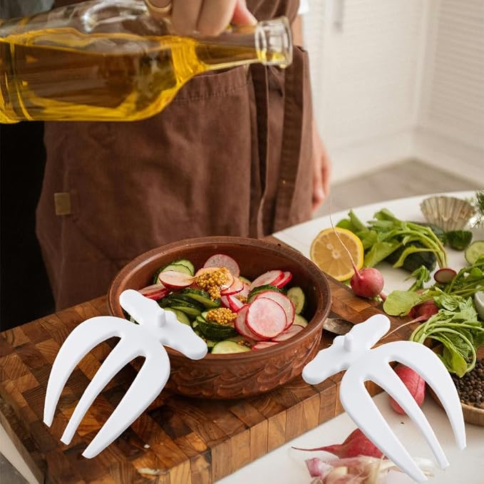 Salad Hands 2 Pack Plastic Salad Mixer Salad Servers Salad Claw - Image 5