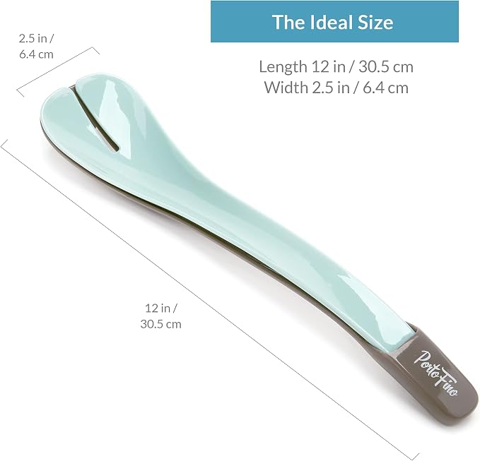 PortoFino Salad Tongs for Serving, Salad Serving Utensils, 2 in 1 Salad Tosser - Image 6