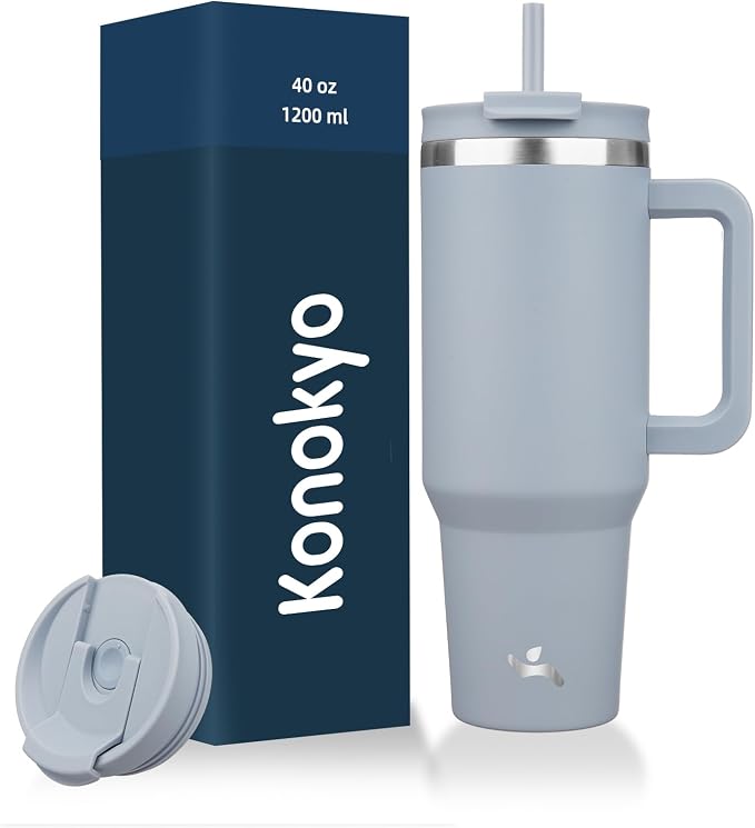 Konokyo 40 oz Insulated Tumbler Water Bottle by Konokyo