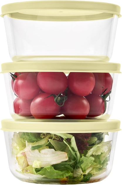 6-Piece Glass Food Storage Containers Set | 2-Cup, Leakproof | Microwave - Image 2
