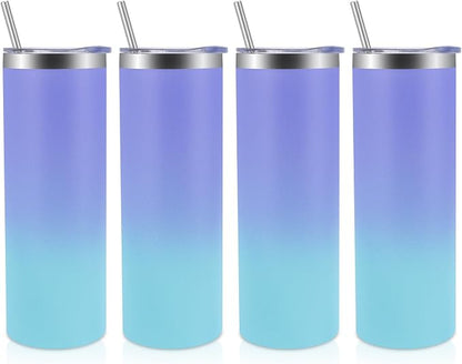 Volhoply 4 Pack Skinny Tumblers by LiveFully%EF%BC%8CDrinkFreely%E2%80%94KeepGoingwithVolhoply%EF%BC%81