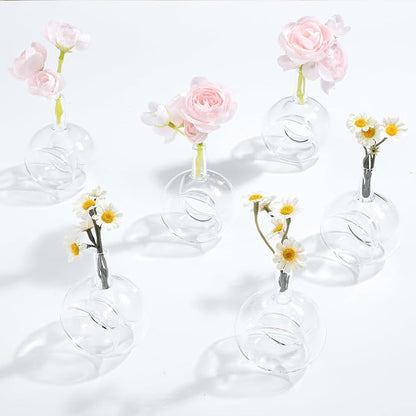 Honeydak 12 Pcs Glass Vases Napkin Rings Hand Blown Borosilicate | High - Image 5