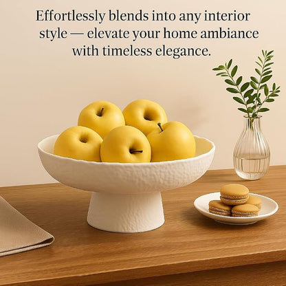 Decorative Fruit Bowls for kitchen decor Counter 10.4‘’, Large Modern Serving - Image 2