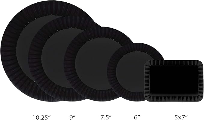 Party Essentials Deluxe Quality Hard Plastic 40 Count Party/Dinner Plates - Image 3