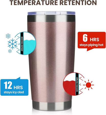 MEWAY 20oz Tumbler 4 Pack Double Wall Vacuum Insulated Travel Mug Bulk - Image 6