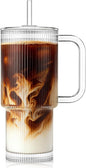KEMORELA Large 26oz Clear Glass Mug by KEMORELA