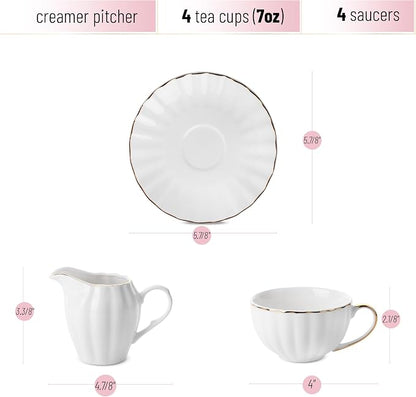 BTaT- Classic tea set, Tea Cups, Tea Pot - Image 3