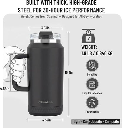 Hydraful 64 oz Tumbler with Handle and Straw - Image 7