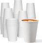 JOLLY CHEF 12 oz Paper Coffee Cups 100 Pack, Disposable Hot Paper Cups by JOLLYCHEF