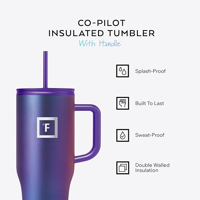 IRON °FLASK 32 oz Co-Pilot Insulated Travel Mug | Insulated Travel Mug - Image 2