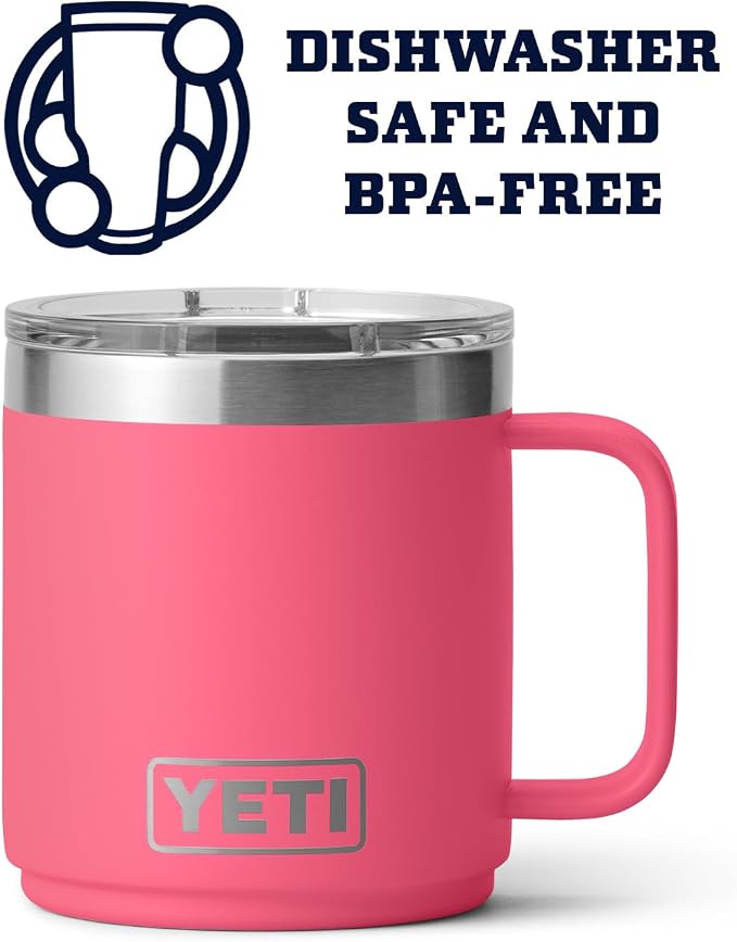 YETI Rambler 10 oz Stackable Mug, Vacuum Insulated, Stainless Steel - Image 3