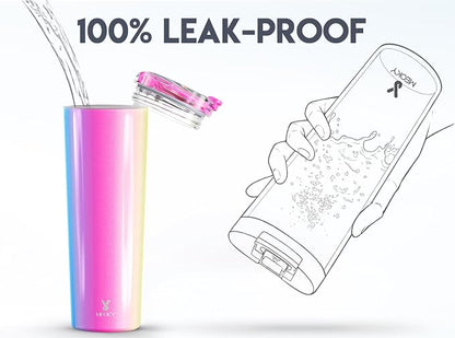 Meoky 30 oz Insulated Travel Coffee Mug: Leak Proof Lid, Carnival | Stainless - Image 4