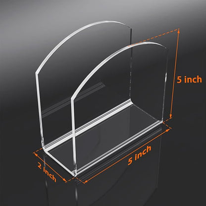Napkin Holder, 2 Pack Clear Acrylic Napkin Tissue Holder - Image 2