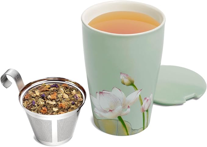 Tea Forte Double-Walled Ceramic Kati Cup, 12 oz | Insulated Ceramic - Image 2