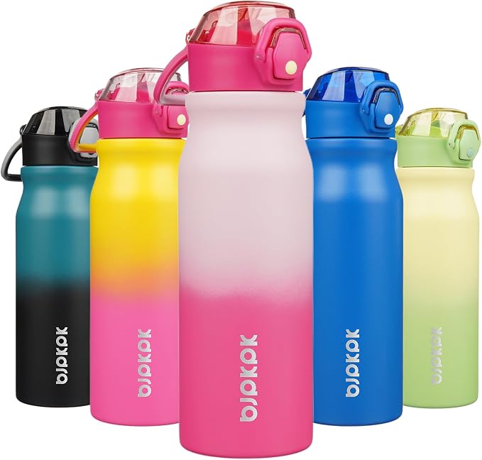 BJPKPK 25 oz Insulated Water Bottle, Stainless Steel Flask | Leak Proof Locking by BJPKPK