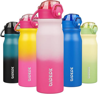 BJPKPK 25 oz Insulated Water Bottle, Stainless Steel Flask | Leak Proof Locking by BJPKPK