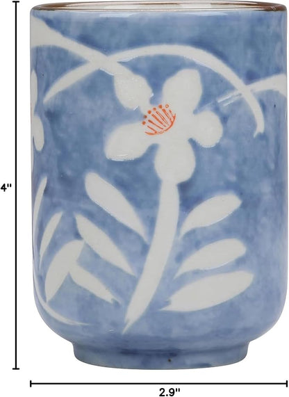 I-MART Set of 4 Japanese Tea Cups, 10 Ounces Japanese Tea Cup, Transitional - Image 7