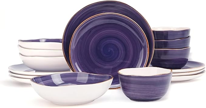 Highland 16-Piece Dinnerware Set Service by HomeVSS