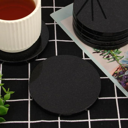 Natural Marble Coasters Set of 4, 4 inch Round Stone Coasters - Image 9