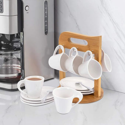 2.5oz Espresso Ceramic Cups Set of 6 - Image 4