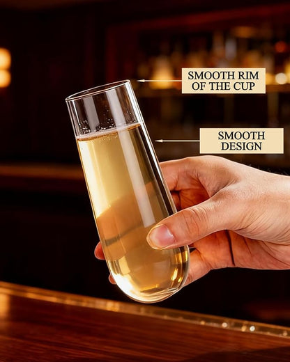 Ciaell 24 Pack Plastic Champagne Flutes - Image 7