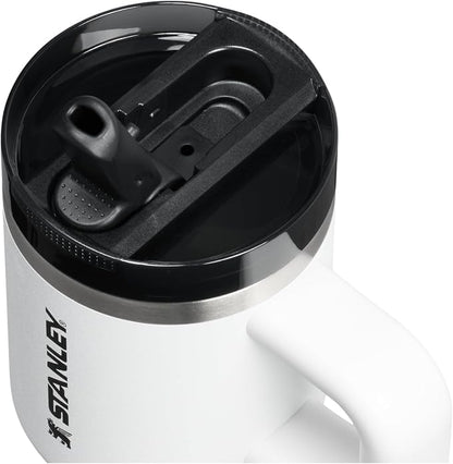 STANLEY Quencher ProTour Flipstraw Tumbler, 14 oz, Chalk | Built-In Straw & - Image 2