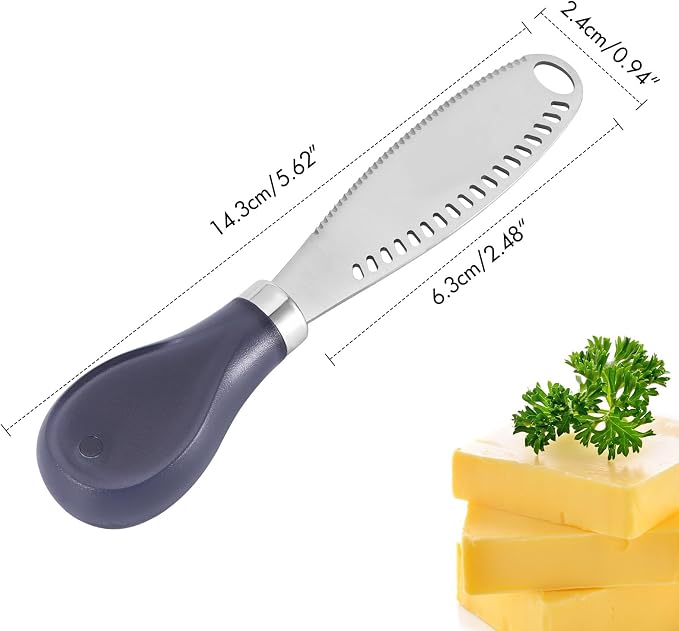 3 in 1 Stainless Steel Butter Knife, Spreader Slicer - Image 7
