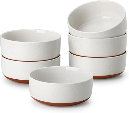 MALACASA Cereal Bowls Set of 6, 24 OZ Ceramic Bowls - Image 9