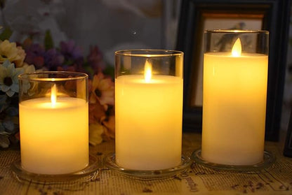 2 Pack Glass Candle Holder 4" Clear Beautiful Transparent Round Candle Plate… - Image 4